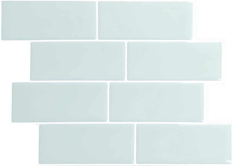 Smart Tiles Peel and Stick Backsplash - 5 Sheets of 11.56" x 8.38" - 3D Adhesive Peel and Stick Tile Backsplash for Kitchen, Bathroom, Wall Tile - Image 1